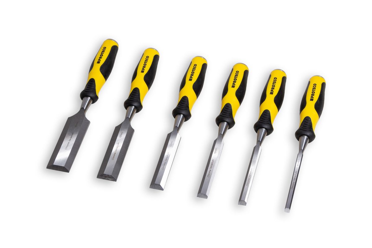 SADA DLÁT 6-DÍLNÁ (8, 10, 14, 18, 22, 32 MM), V PLASTOVÉM KUFRU