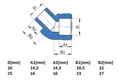 PPR koleno 45° vnitřní/vnější