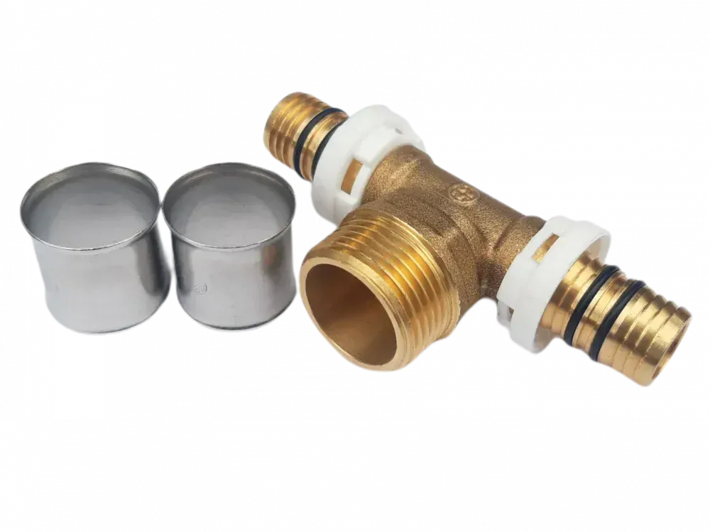 T-kus lisovací pro AL-Pex 20 x 1/2" x 20 vnější závit