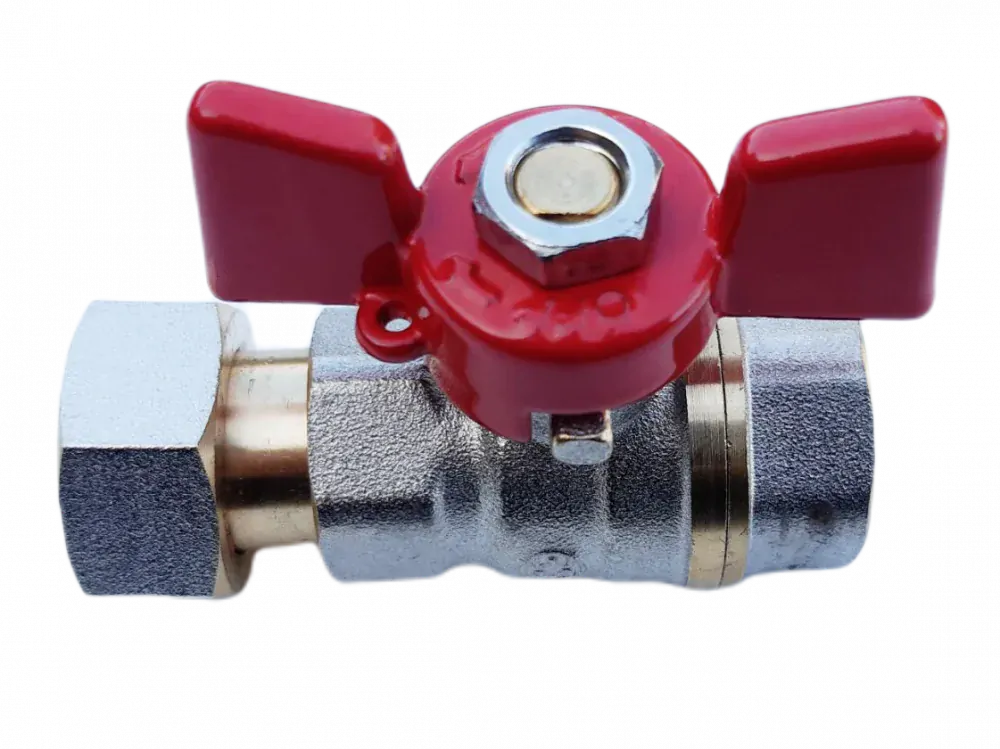 Kulový ventil FF s matkou 1/2"