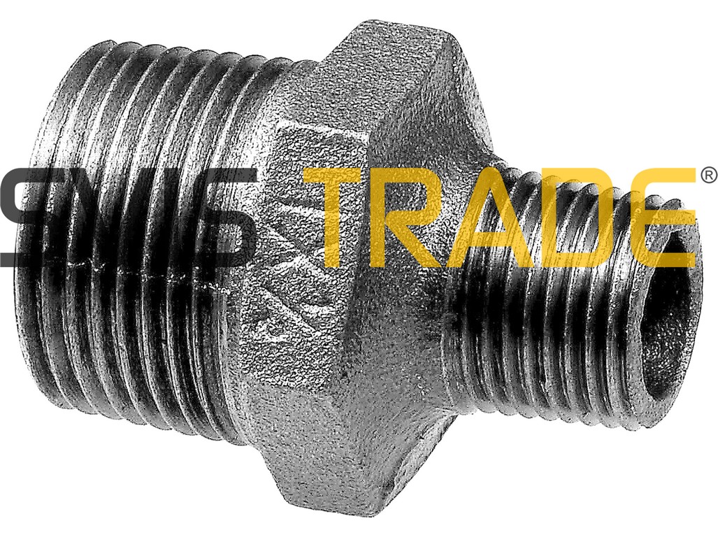 ČERNÁ VSUVKA REDUKOVANÁ 5/4" X 3/4" 245 MM