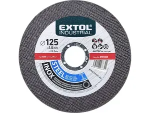 Extol kotouč řezný na ocel/nerez, O 125x1,0x22,2mm
