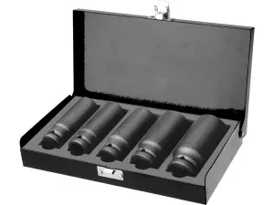 Hlavice nástrčné rázové 1/2", sada 5ks, 17-27mm Fortum 4700802