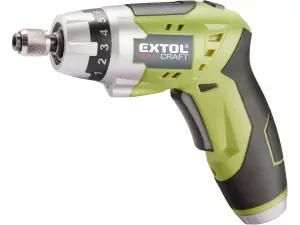 šroubovák aku 3,6V Li-ion, 1300mAh se svítilnou Extol