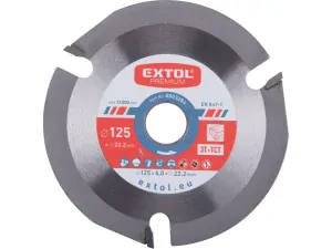 kotouč řezný/frézovací s SK plátky, O125x4,0x22,2mm, 3T Extol