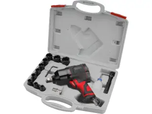 Utahovák rázový, kompozit, pneu, 340Nm s hlavicemi, sada 15ks Extol premium 8865004