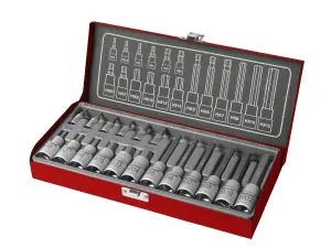 hlavice zástrčné Imbusové, sada 18ks, 1/4", 1/2" Fortum 4700008