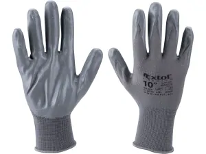rukavice nylonové polomáč. v nitrilu, velikost L/10'', Extol premium 8856622