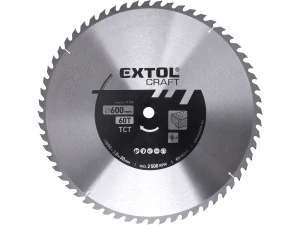 kotouč pilový s SK plátky, O 600x3,8x30mm, 60T , Extol craft 19128
