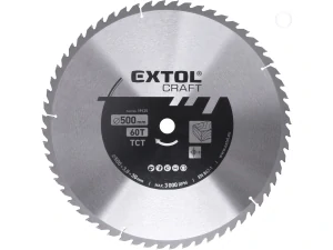 kotouč pilový s SK plátky, O 500x3,8x30mm, 60T , Extol craft 19125