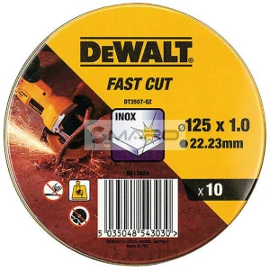 Dewalt Kotouč řezný na nerez 125 x 22,2 x 1 mm (sada 10 ks)