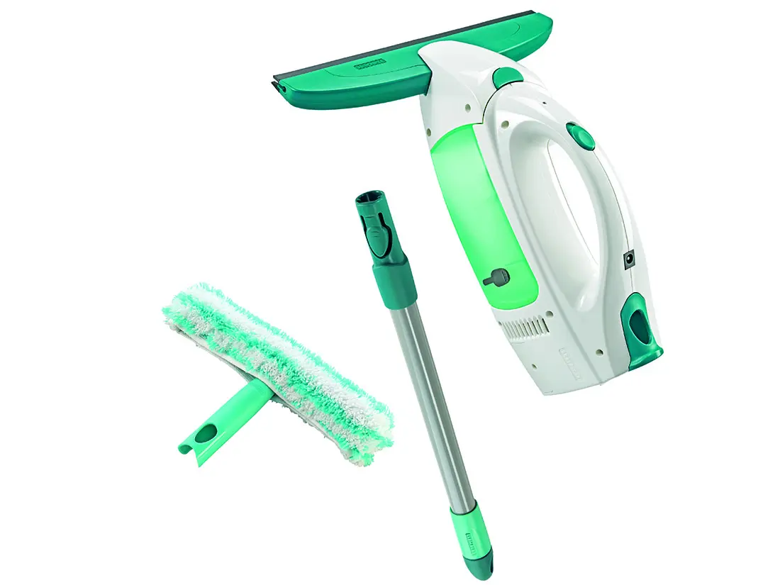 vysavač na okna WINDOW CLEANER + tyč 43cm+mop na okna 354503 LEIFHE