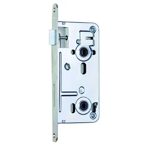 zámek zadl. K135 - 72/80 P-L WC BÍ Zn s ořechem 6x6mm
