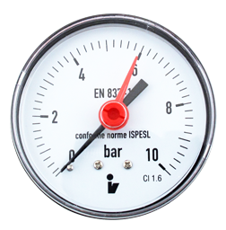 MANOMETR ZADNÍ 0–10 BAR