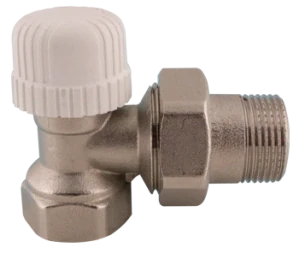 Termostatický ventil rohový s regulací 1/2"