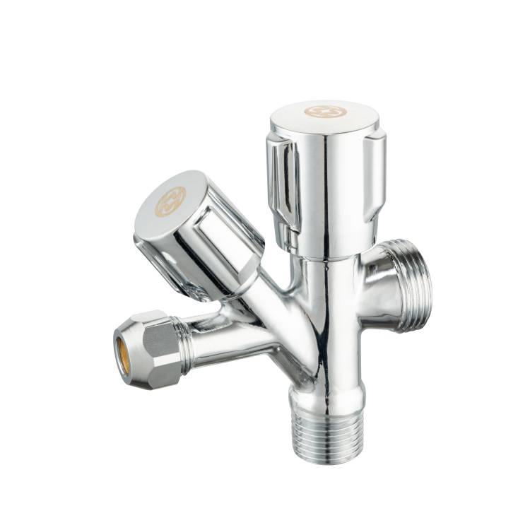 Kombinovaný rohový ventil 1/2" x 3/8" x 3/4"