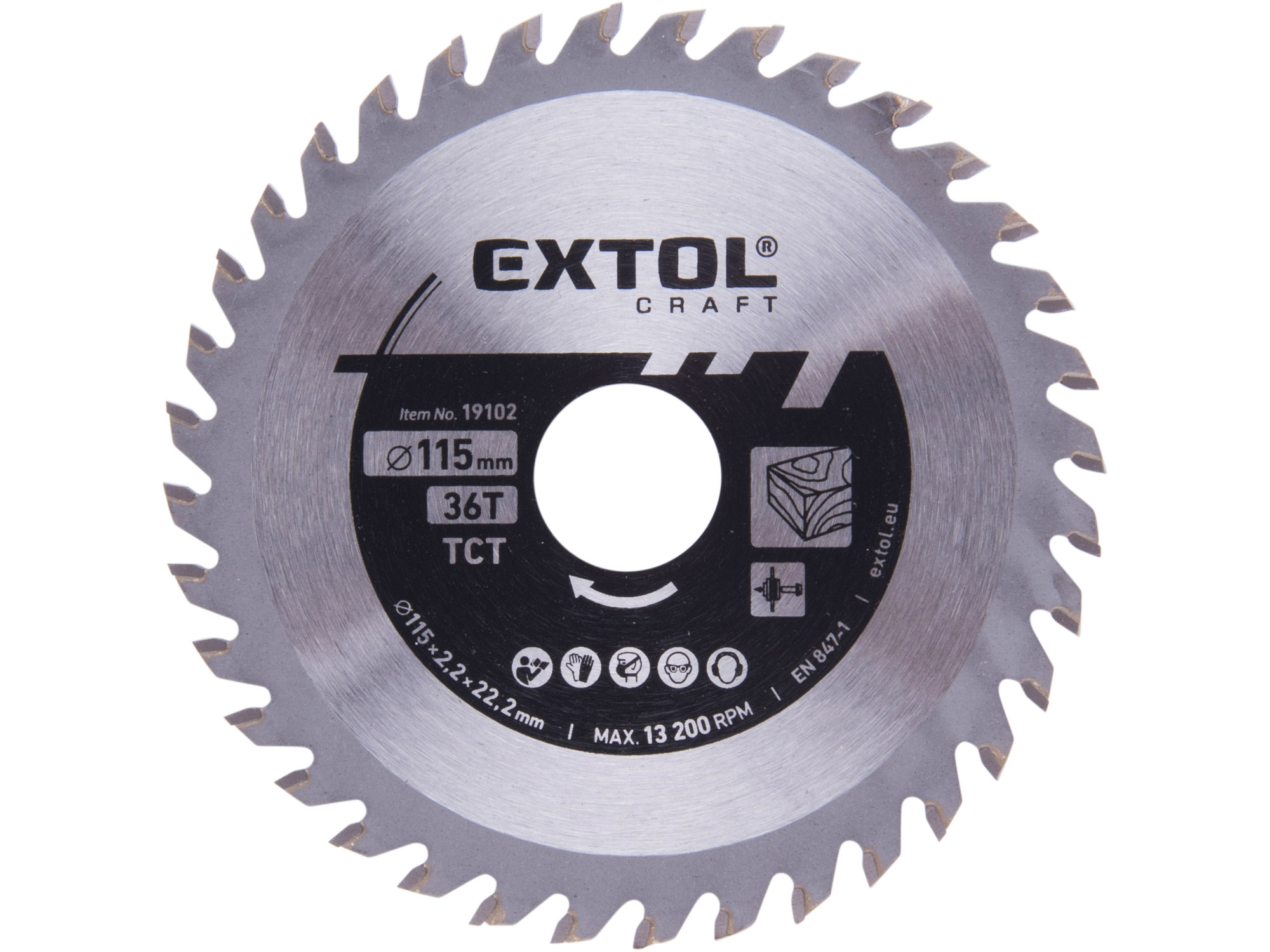 kotouč pilový s SK plátky, O 115x2,2x22,2mm, 36T