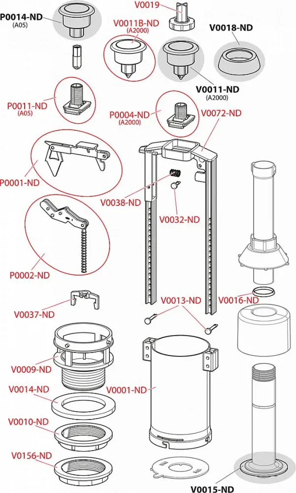 Vypouštěcí ventil Alcadrain A2000