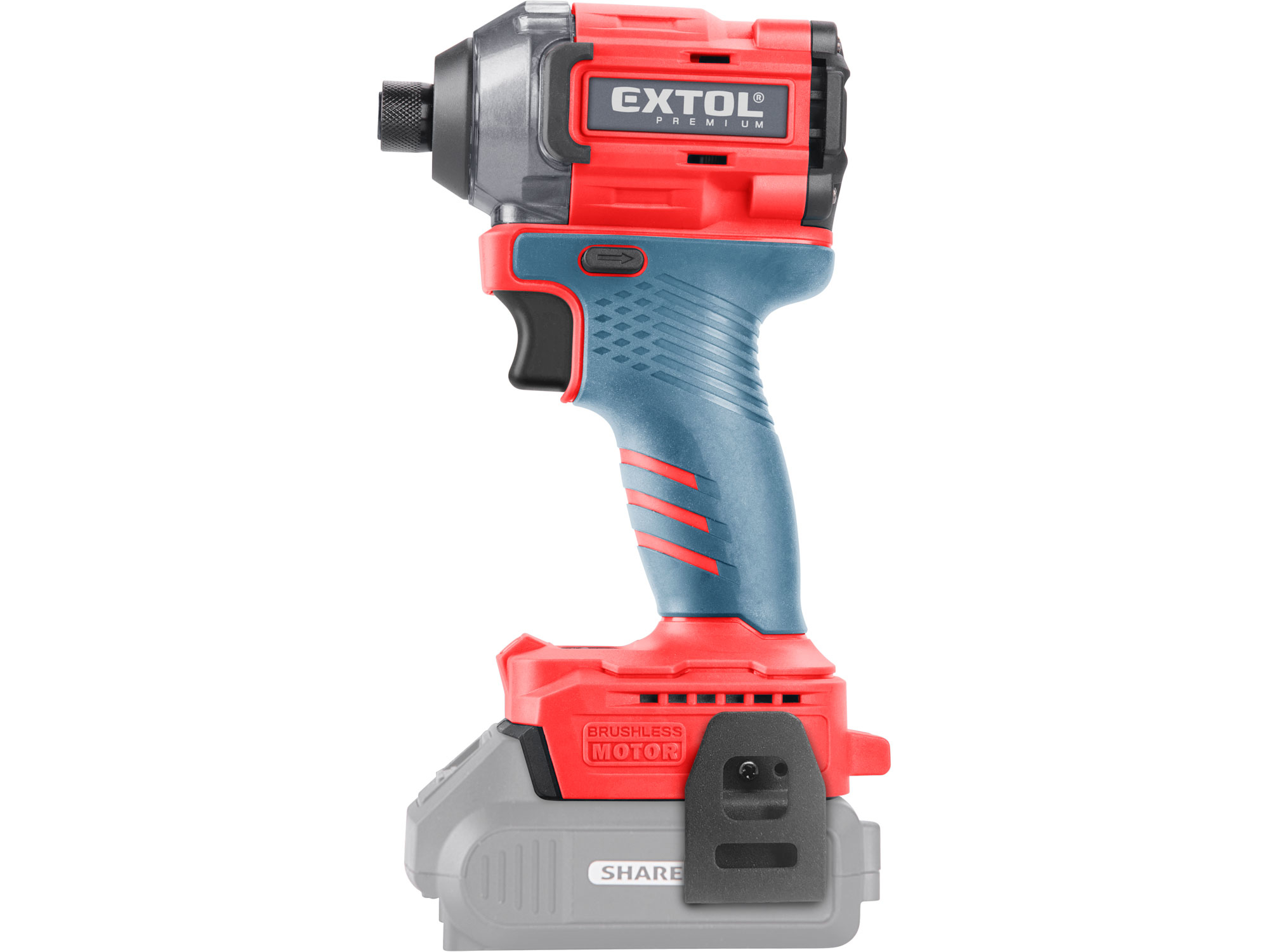 Rázový utahovák 1/4" aku SHARE20V, BRUSHLESS, bez baterie a nabíječky