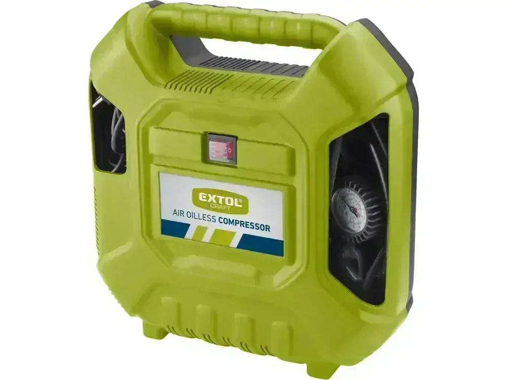 kompresor bezolejový, 1100W Extol craft 418102