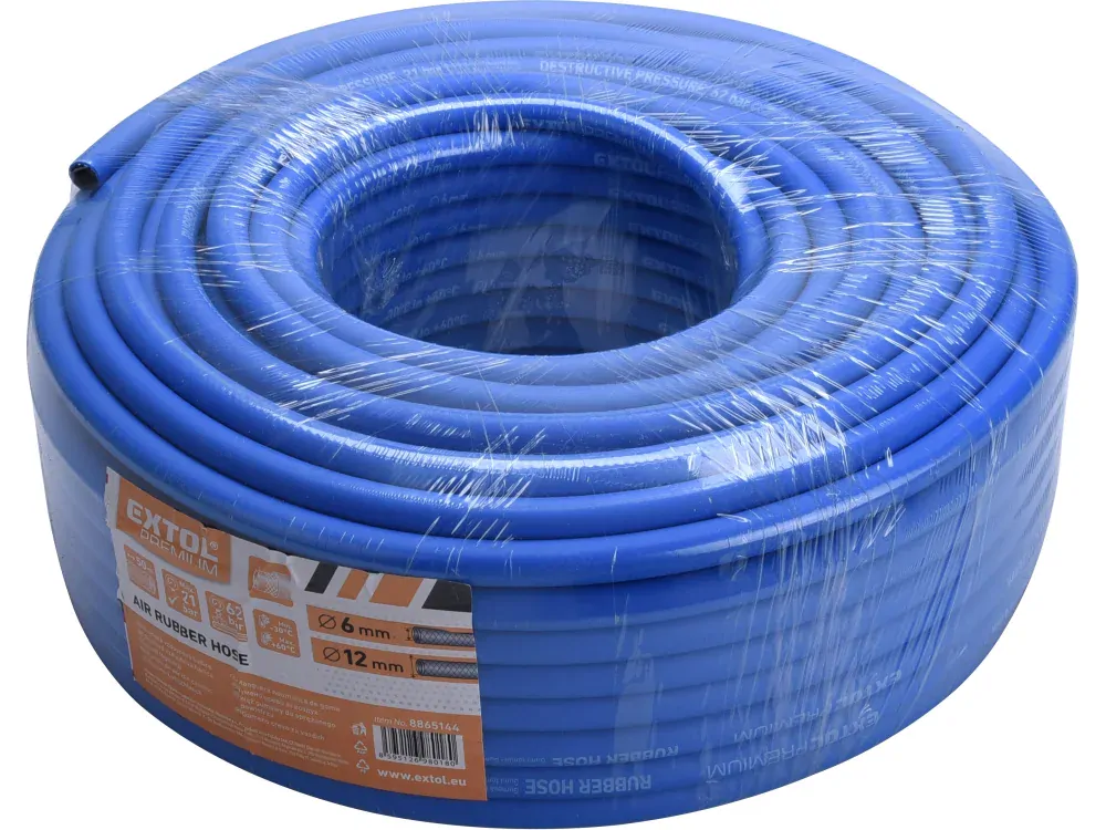 Hadice vzduchová, guma, 1/4" (6/12mm), 50m Extol premium 8865144