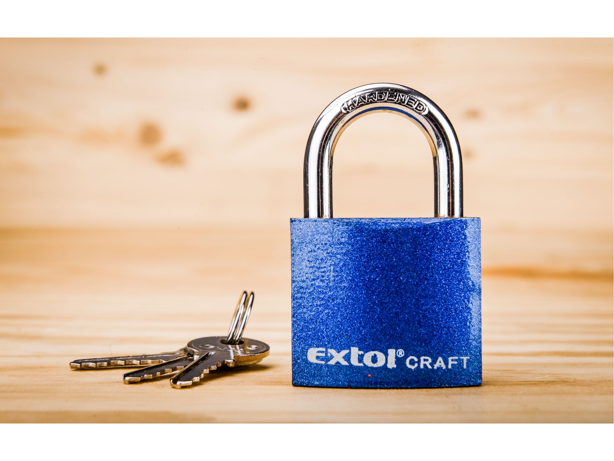 zámek visací litinový barevný, 32mm , Extol craft 77010