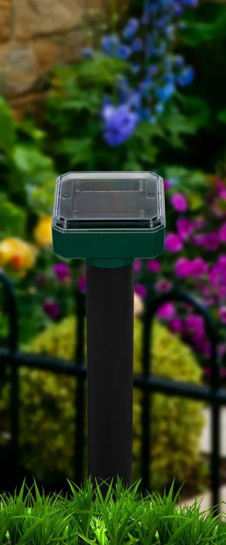 odpuzovač krtků solární 9,5x8x38cm PH ČER/ZE
