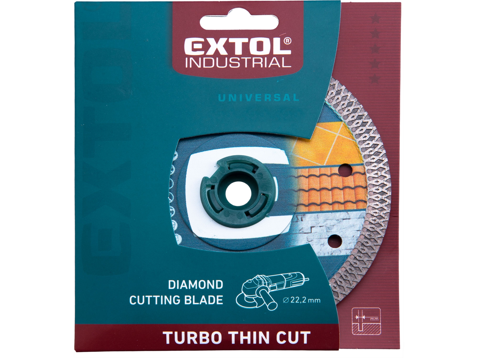 kotouč diamantový řezný, turbo Thin Cut, suché i mokré řezání, O 150x22,2x1,8mm