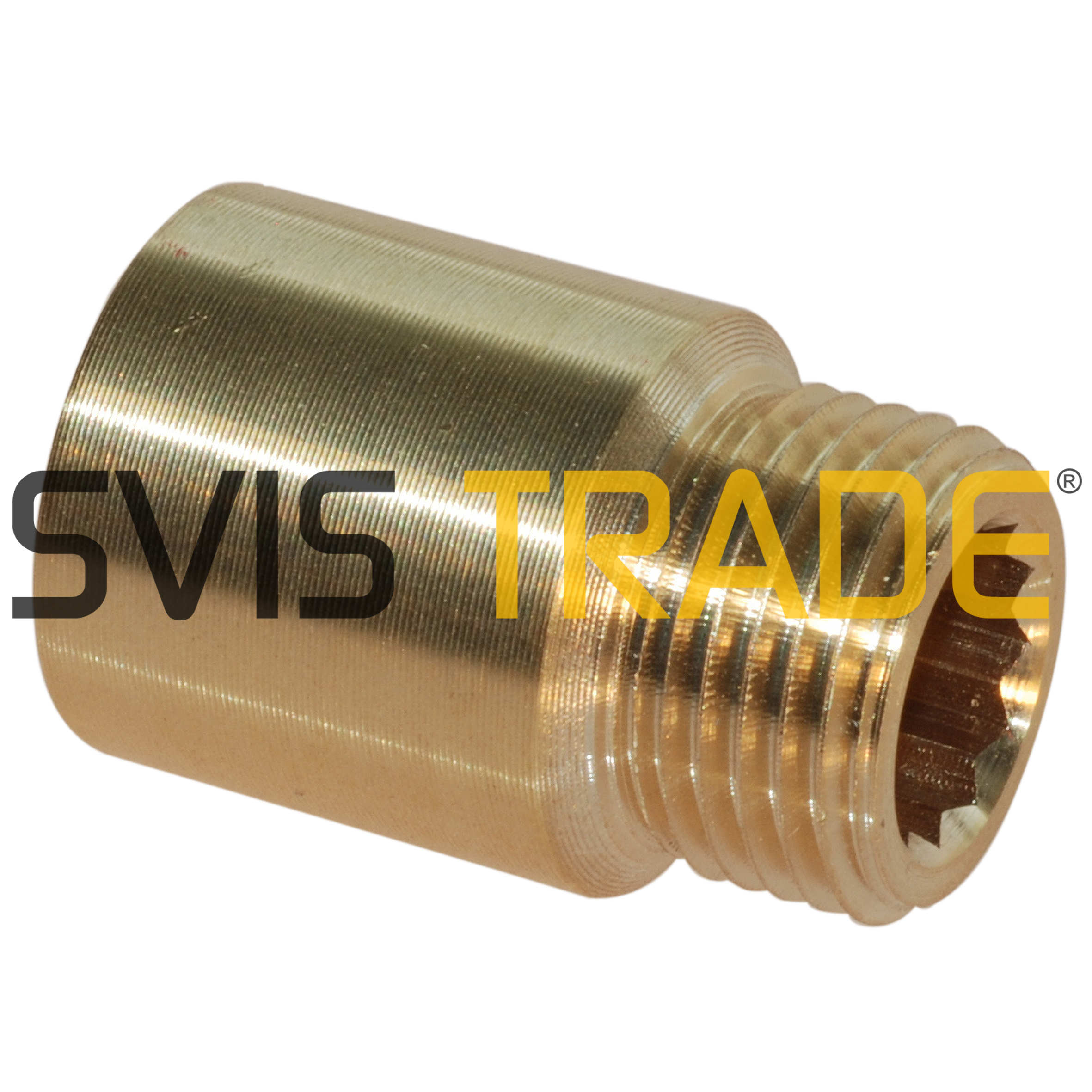 Mosazné prodloužení 1/2" x 10 mm SVIS
