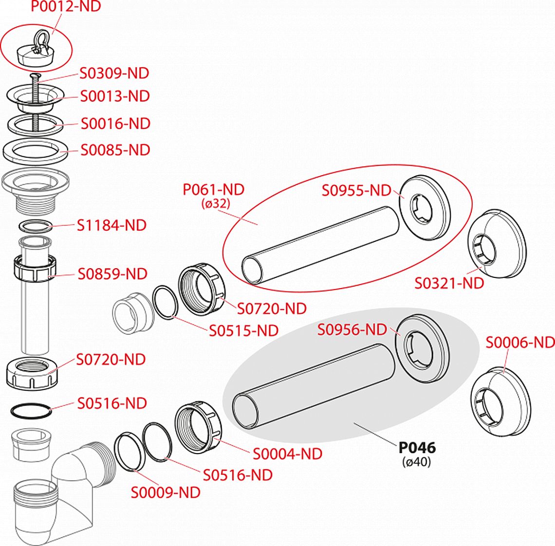 Sifon dřezový s nerezovou mřížkou DN115, flexi přepadem a přípojkou Alcadrain A447P