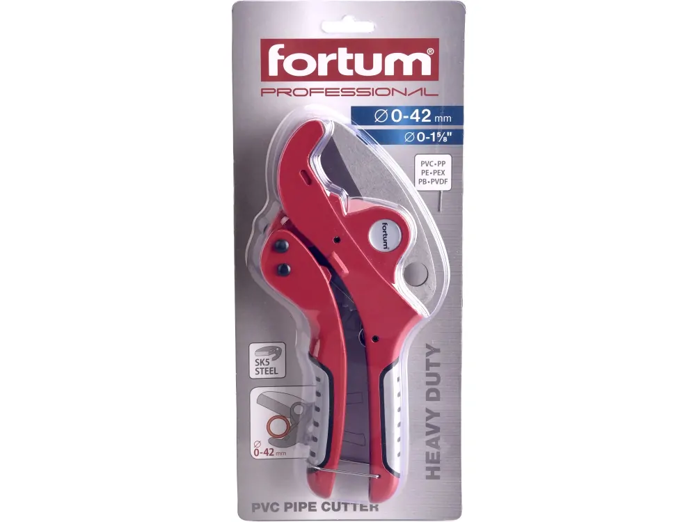 nůžky na plastové trubky, O 0-42mm Fortum 4775010