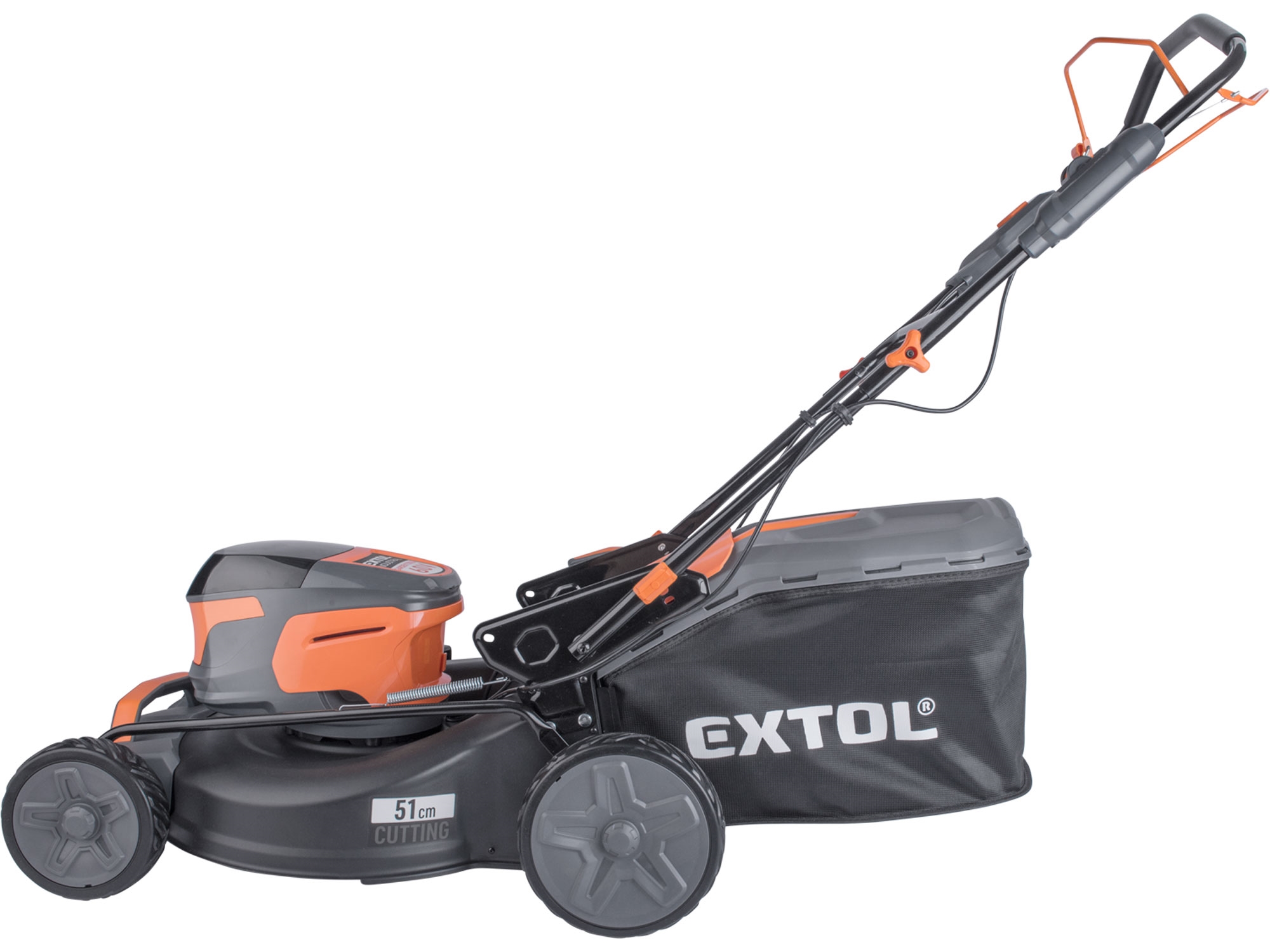 sekačka s pojezdem aku 60V, 51cm, BRUSHLESS, bez baterie a nabíječky , Extol industrial 8795721