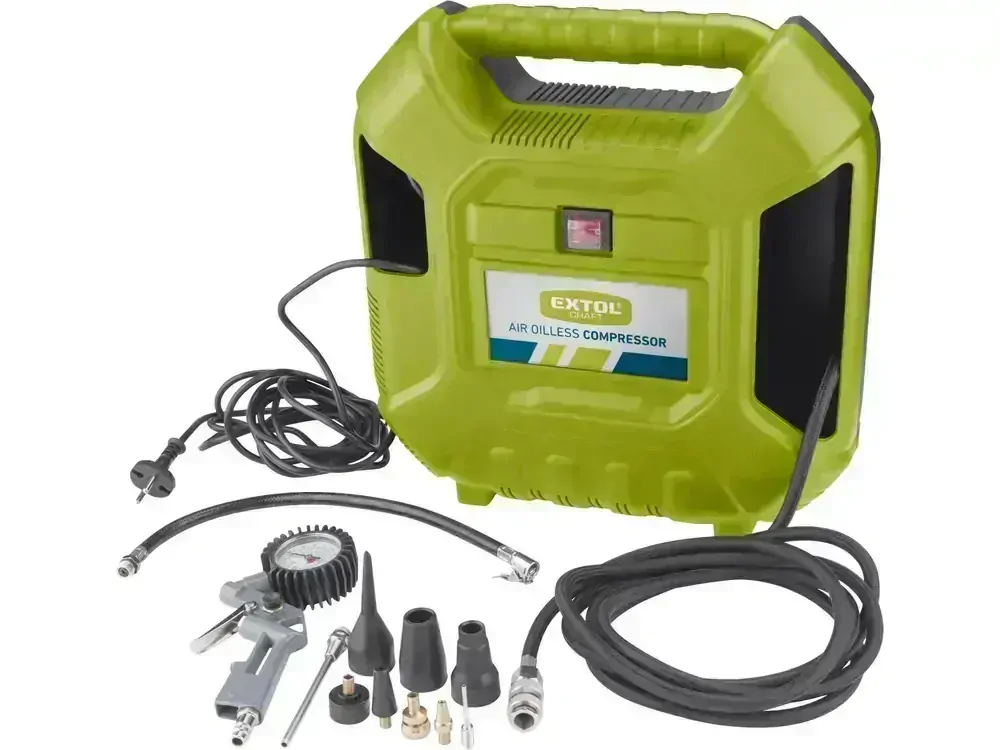 kompresor bezolejový, 1100W Extol craft 418102