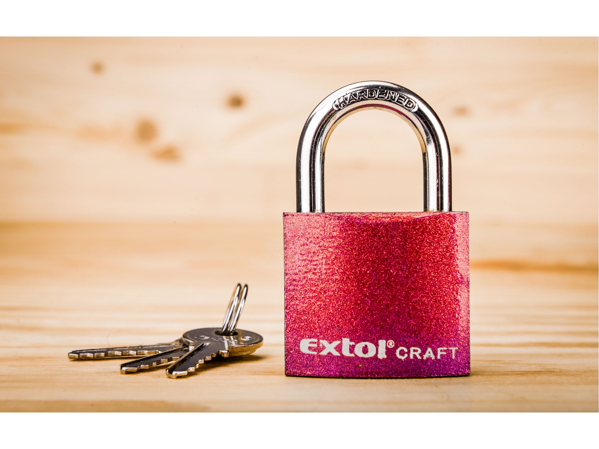 zámek visací litinový barevný, 32mm , Extol craft 77010