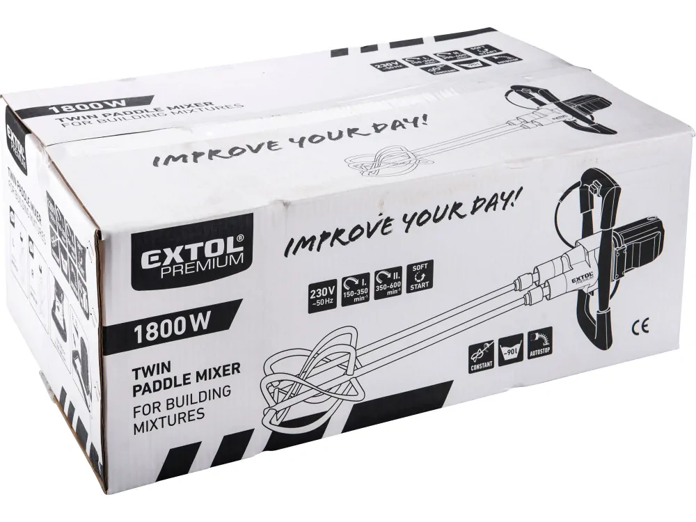 míchadlo stavebních směsí, 850W, Extol premium 8890611