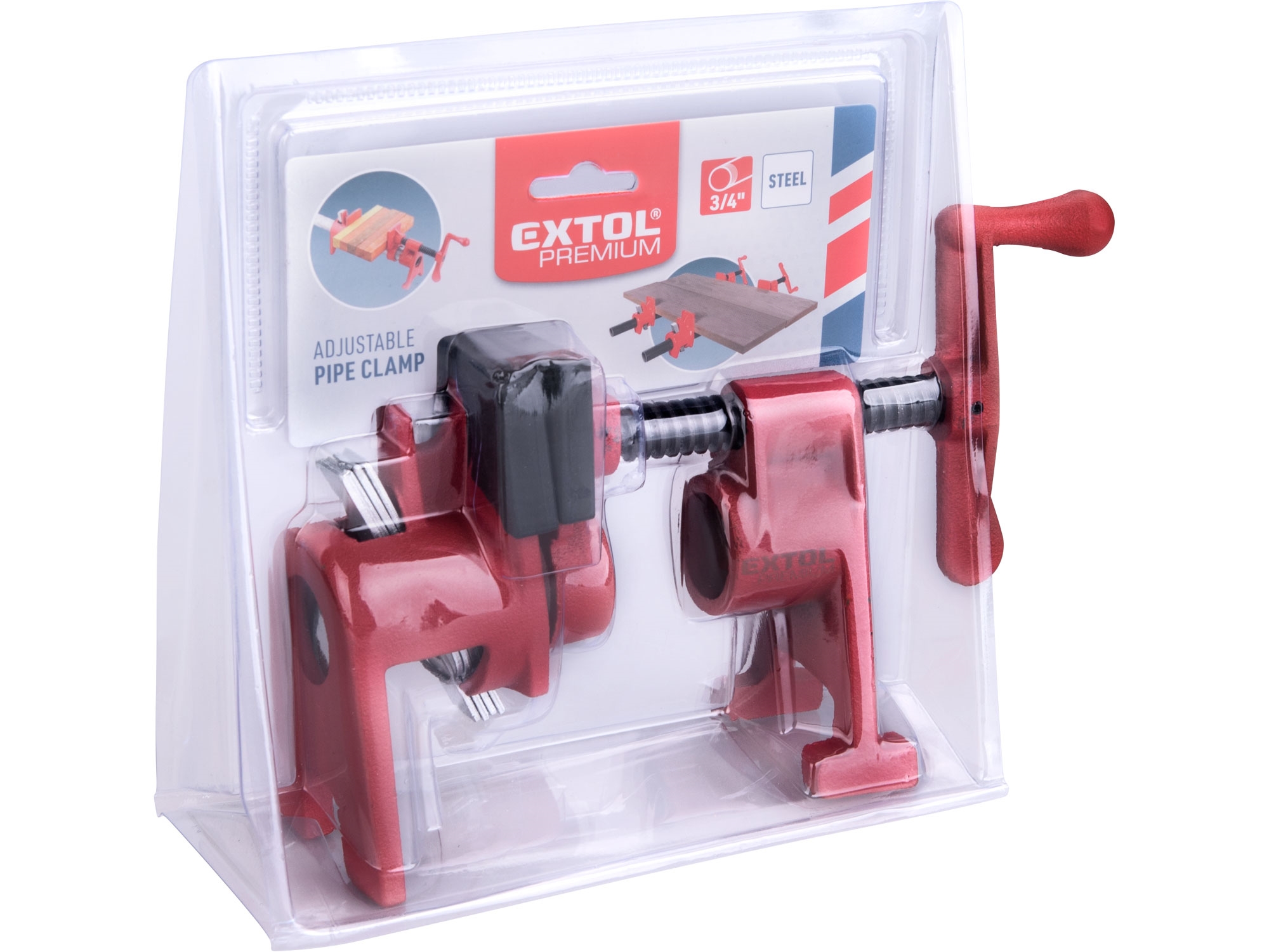 svěrka trubková nastavitelná, pro průměr trubky 3/4"