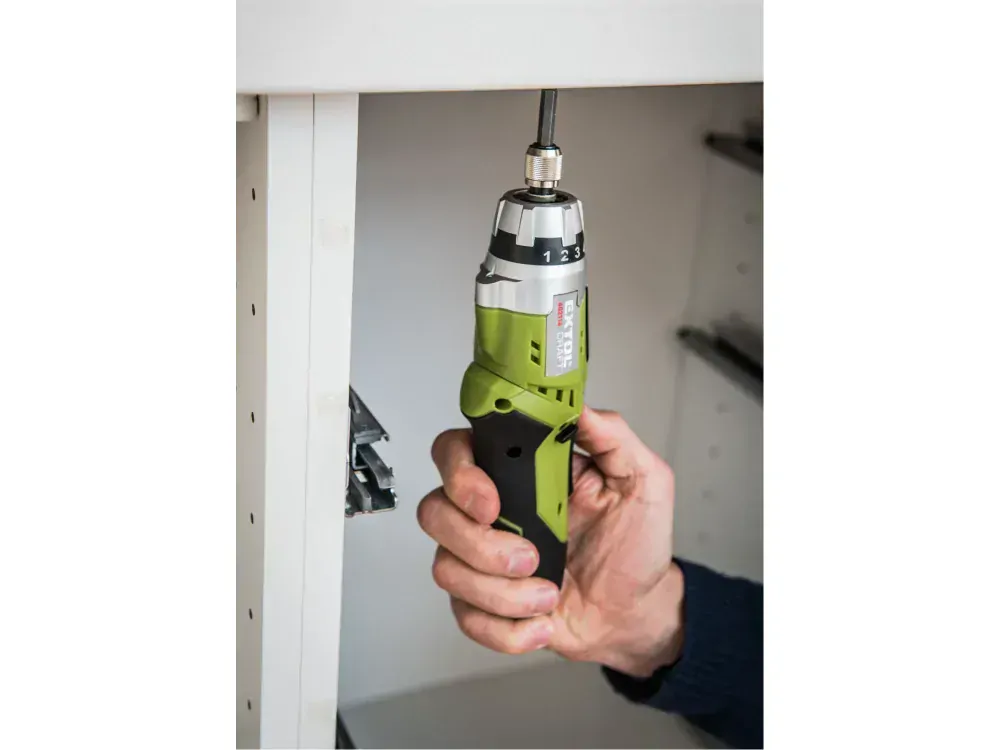 šroubovák aku 3,6V Li-ion, 1300mAh se svítilnou Extol