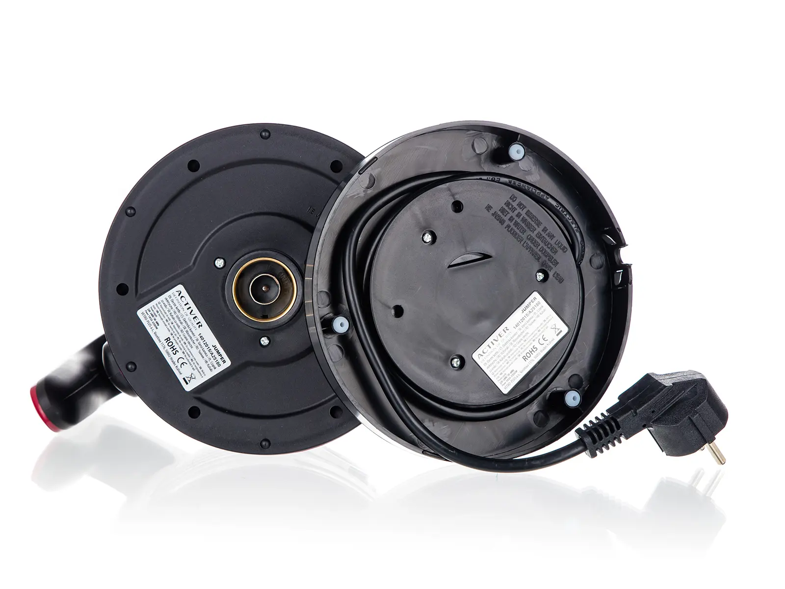 konvice rychlovarná JUMPER 1,7l nerez/ČRV 1850-2200W