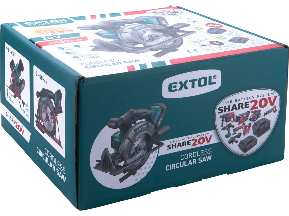 pila kotoučová s baterií Extol industrial 8791822