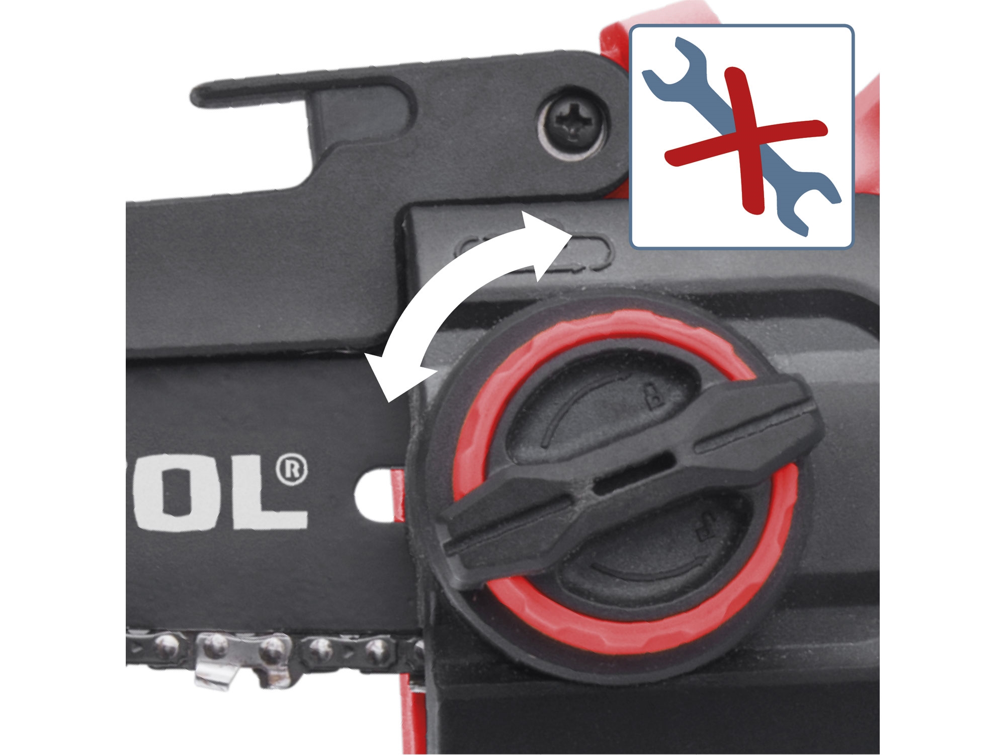 pila řetězová aku jednoruční SHARE20V, 12cm, 20V Li-ion, 2Ah