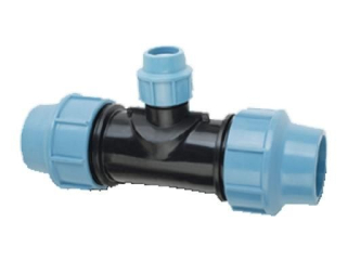 PE spojka T-kus redukovaný