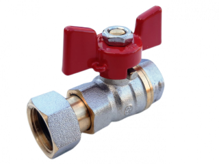 Kulový ventil FF s matkou 1"