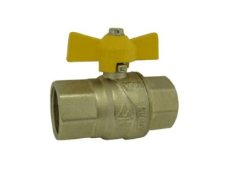 kulový ventil plyn FF motýl 1"