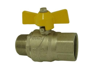 kulový ventil plyn MF motýl 1"