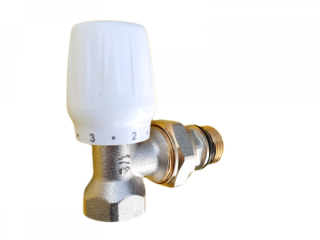 Radiátorový ventil rohový 1/2", 30x1,5