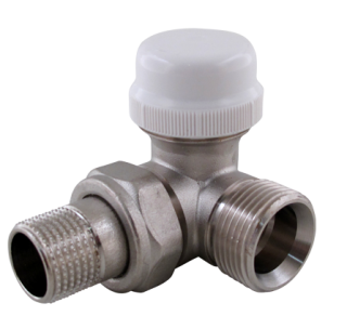 Termostatický ventil rohový 1/2'' - PRAVÝ