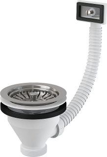 Výpust dřezová A38 6/4" s nerezovu mřížkou Alcadrain A38