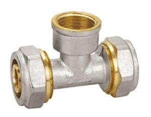 T-kus svěrný pro AL-Pex 16 x 1/2" x 16 - vnitřní závit