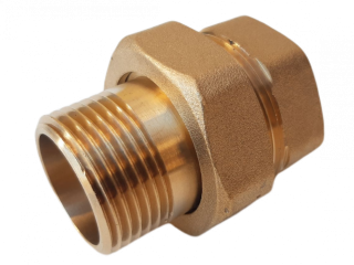 Mosazné šroubení 5/4" přímé s plochým těsněním Melscher FT412/54