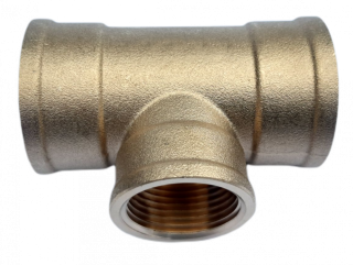 T-kus redukovaný mosazný 3/4" x 1/2" x 3/4" Melscher FT 415/34-12-34